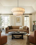 San Marco Alabaster Round 2-Tiered Chandelier - King Lamps