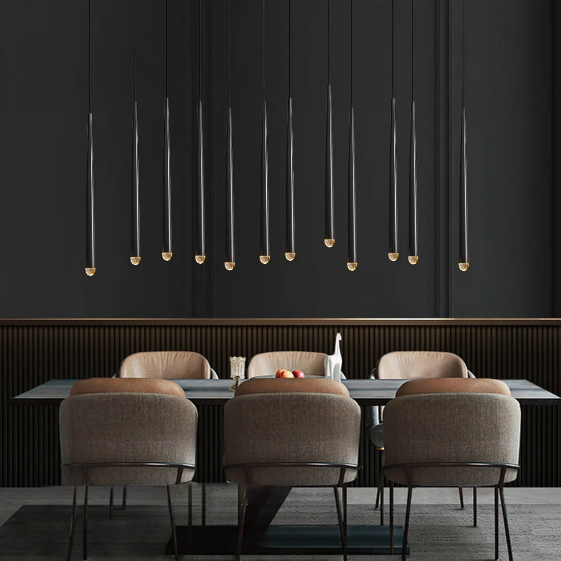Aquitain Modern Linear Chandelier 48" - King Lamps
