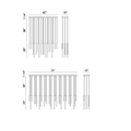 Santana Linear Multi Light Pendant - King Lamps