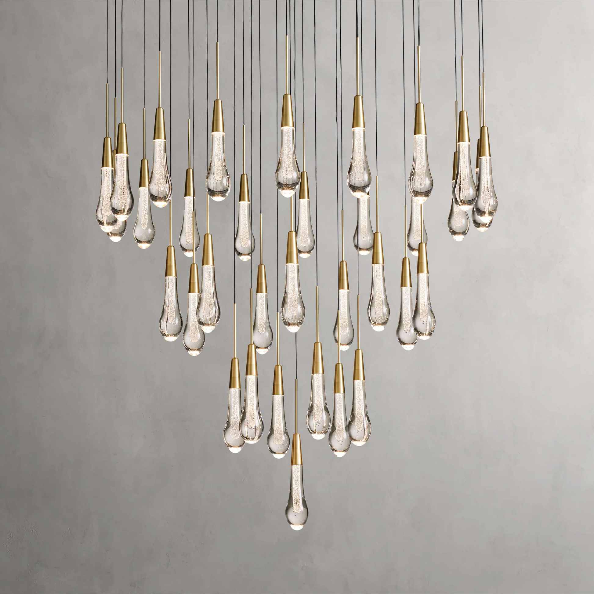 Soltaire Crystal Round Chandelier 17" 24" 36" 40'' 48'' 58"D - King Lamps