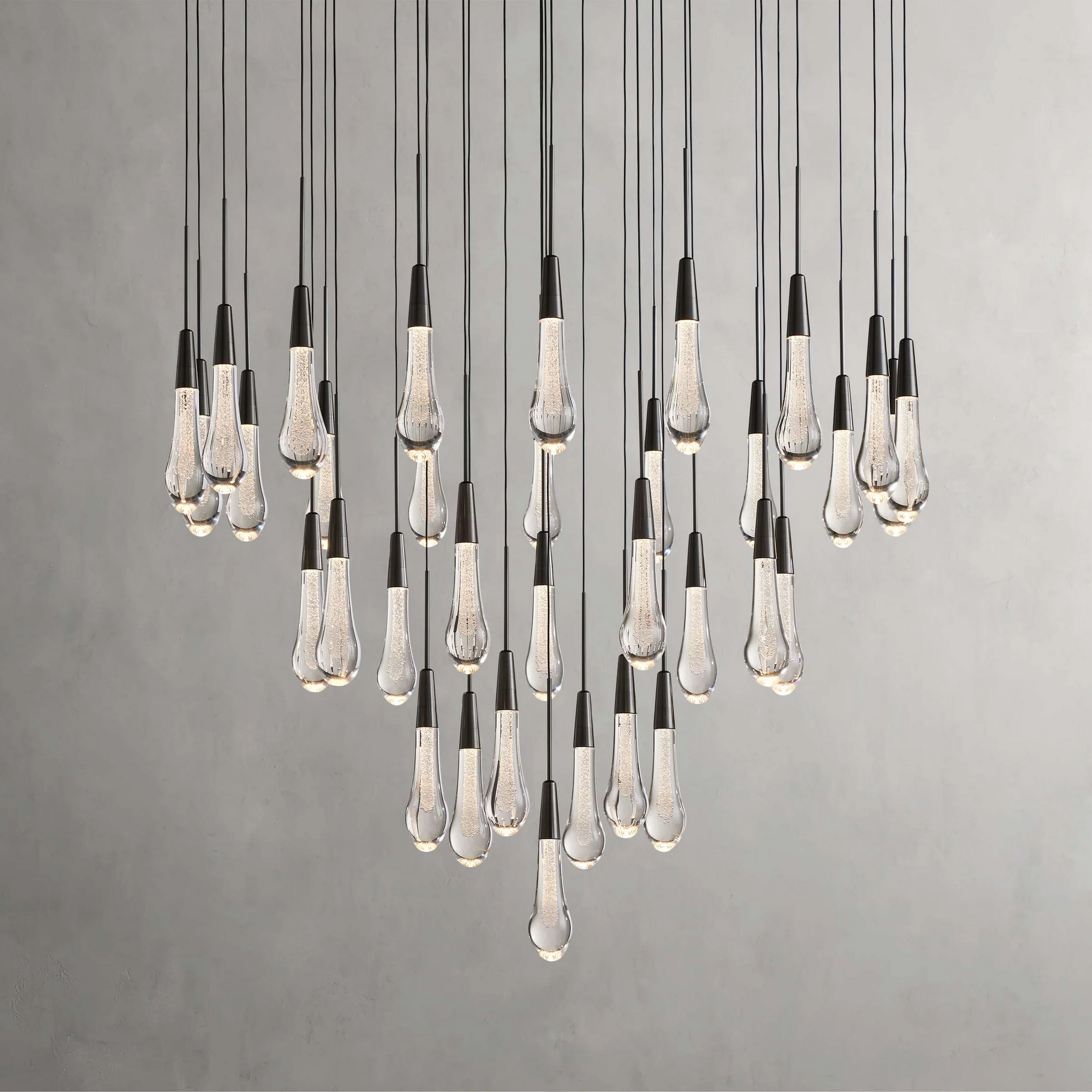 Soltaire Crystal Round Chandelier 17" 24" 36" 40'' 48'' 58"D - King Lamps