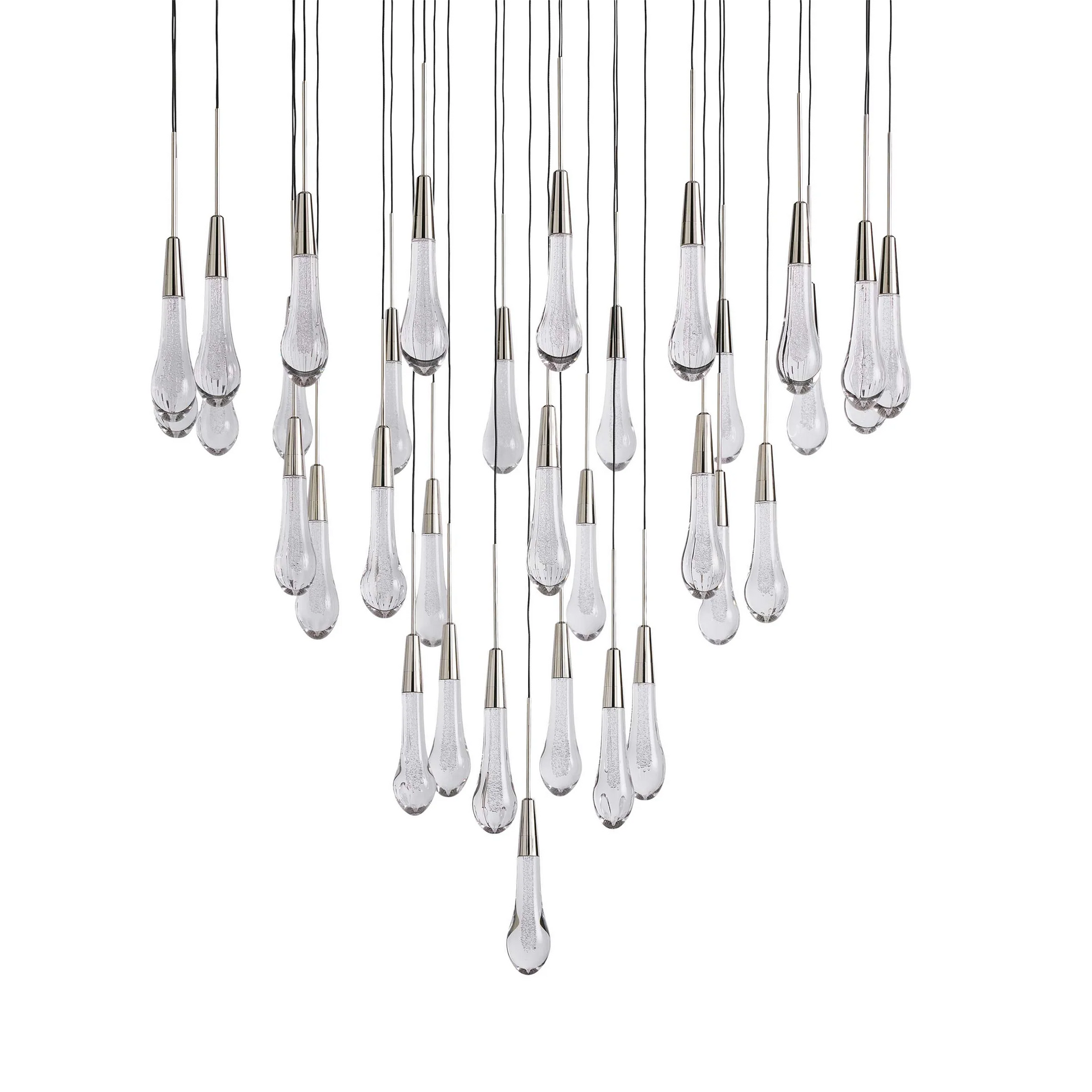 Soltaire Crystal Round Chandelier 17" 24" 36" 40'' 48'' 58"D - King Lamps