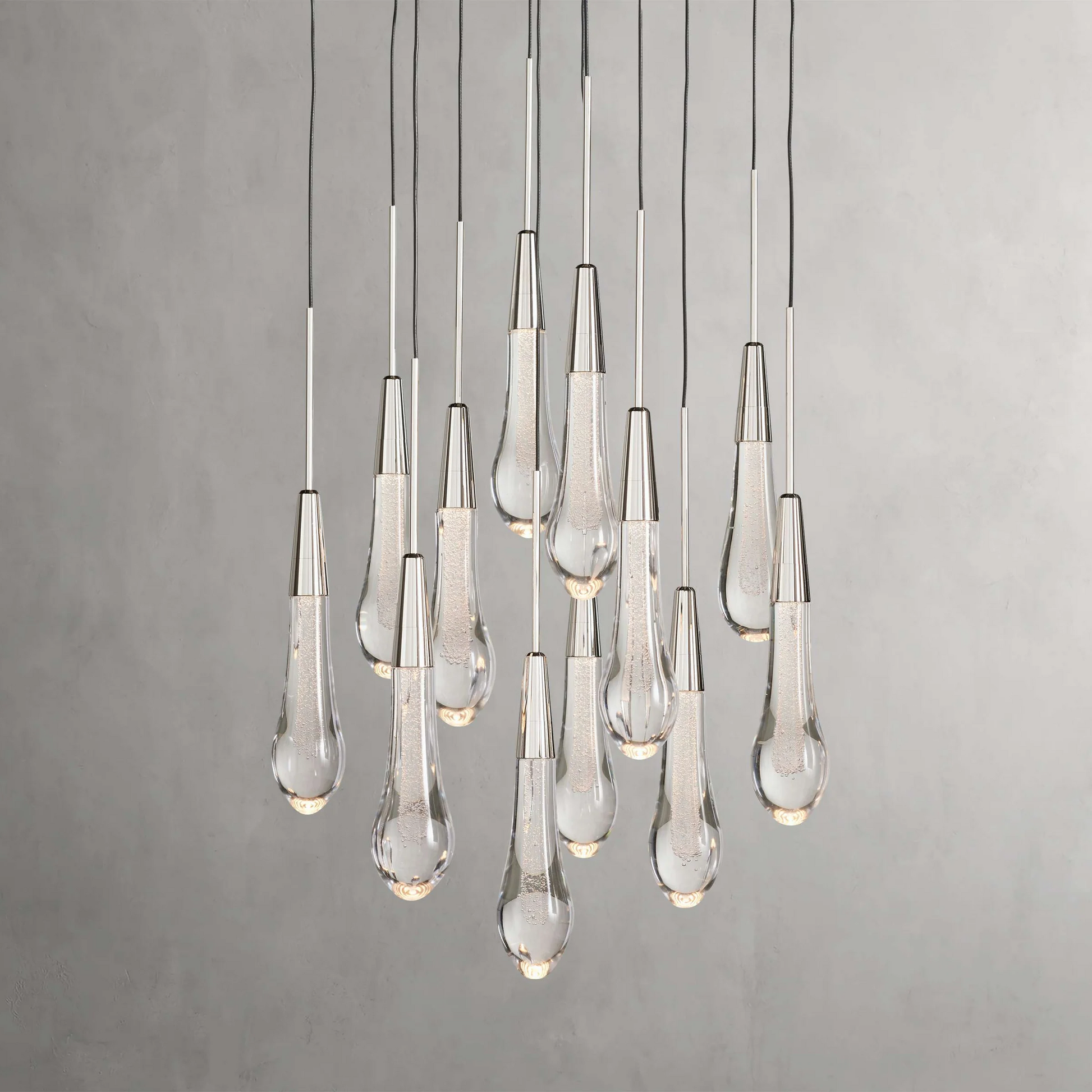 Soltaire Crystal Round Chandelier 17" 24" 36" 40'' 48'' 58"D - King Lamps