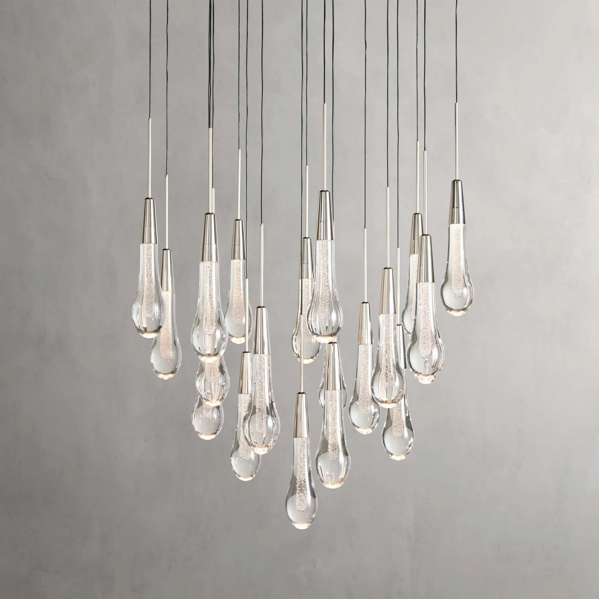 Soltaire Crystal Round Chandelier 17" 24" 36" 40'' 48'' 58"D - King Lamps