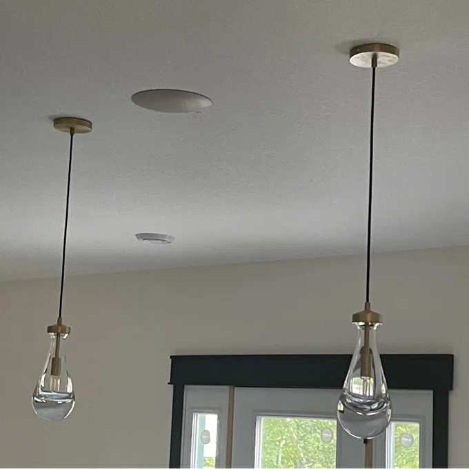 Rain Glass Pendant Rod - King Lamps