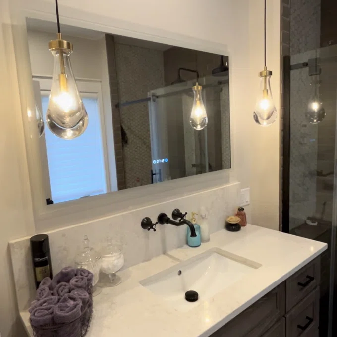 Rain Glass Pendant Cord - King Lamps