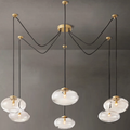 Cabrette Clear Glass Suspended Chandelier 84