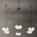 Cabrette Clear Glass Suspended Chandelier 84