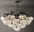 Cabrette Clear Glass Round Chandelier 48