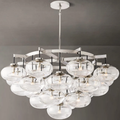 Cabrette Clear Glass Round Chandelier 48