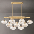 Cabrette Clear Glass Linear Chandelier 54