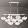 Cabrette Clear Glass Linear Chandelier 54