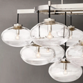 Cabrette Clear Glass Linear Chandelier 54