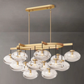 Cabrette Clear Glass Linear Chandelier 54