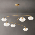 Cabrette Clear Glass Mobile Round Chandelier - King Lamps