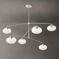 Cabrette Clear Glass Mobile Round Chandelier - King Lamps
