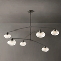 Cabrette Clear Glass Mobile Round Chandelier - King Lamps