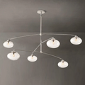 Cabrette Clear Glass Mobile Round Chandelier - King Lamps