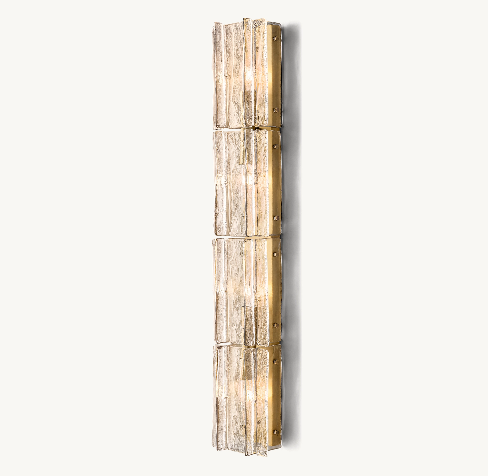 Lattice Clear Glass Grand Sconce - King Lamps