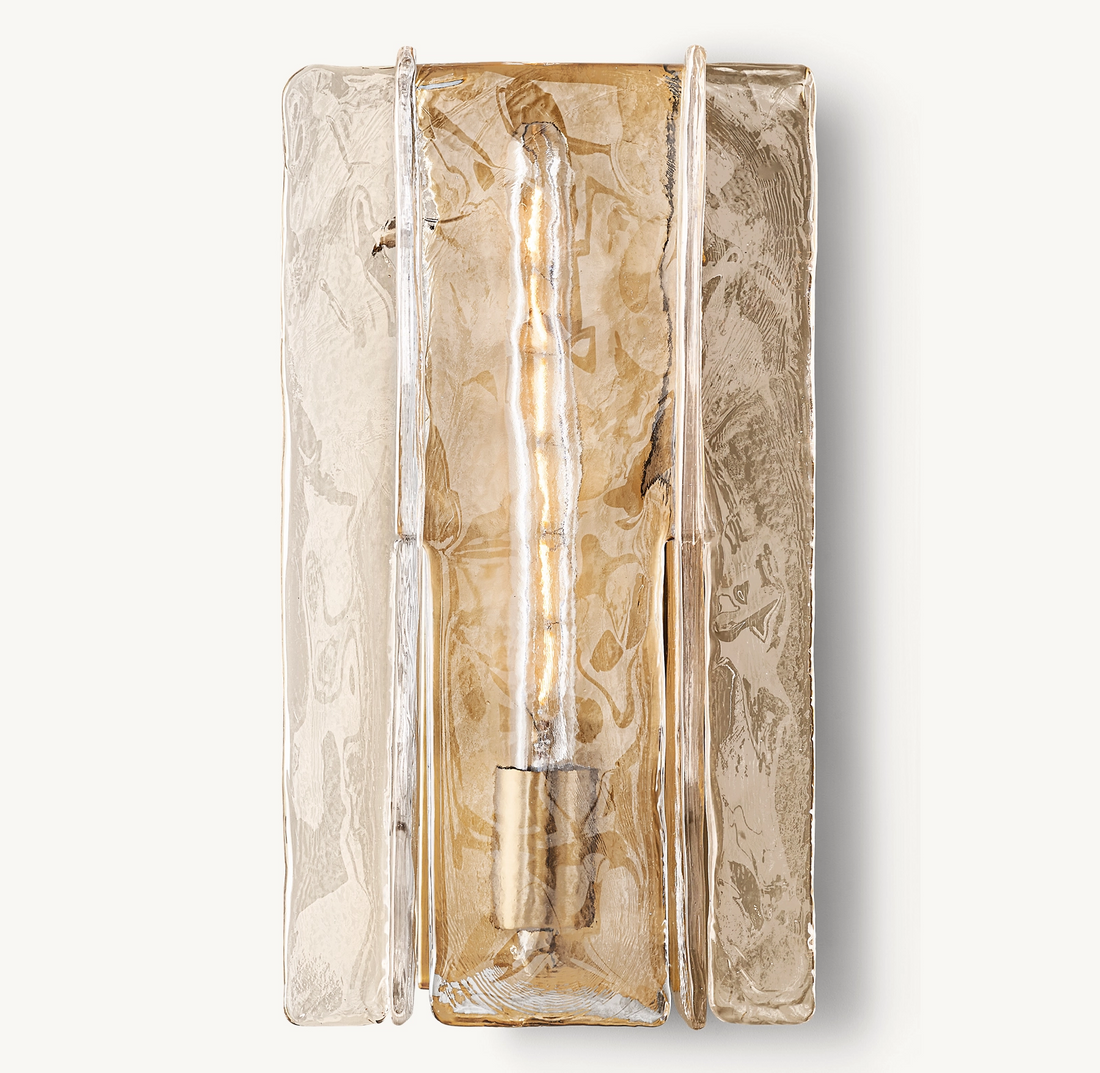 Lattice Clear Glass Sconce 15" - King Lamps