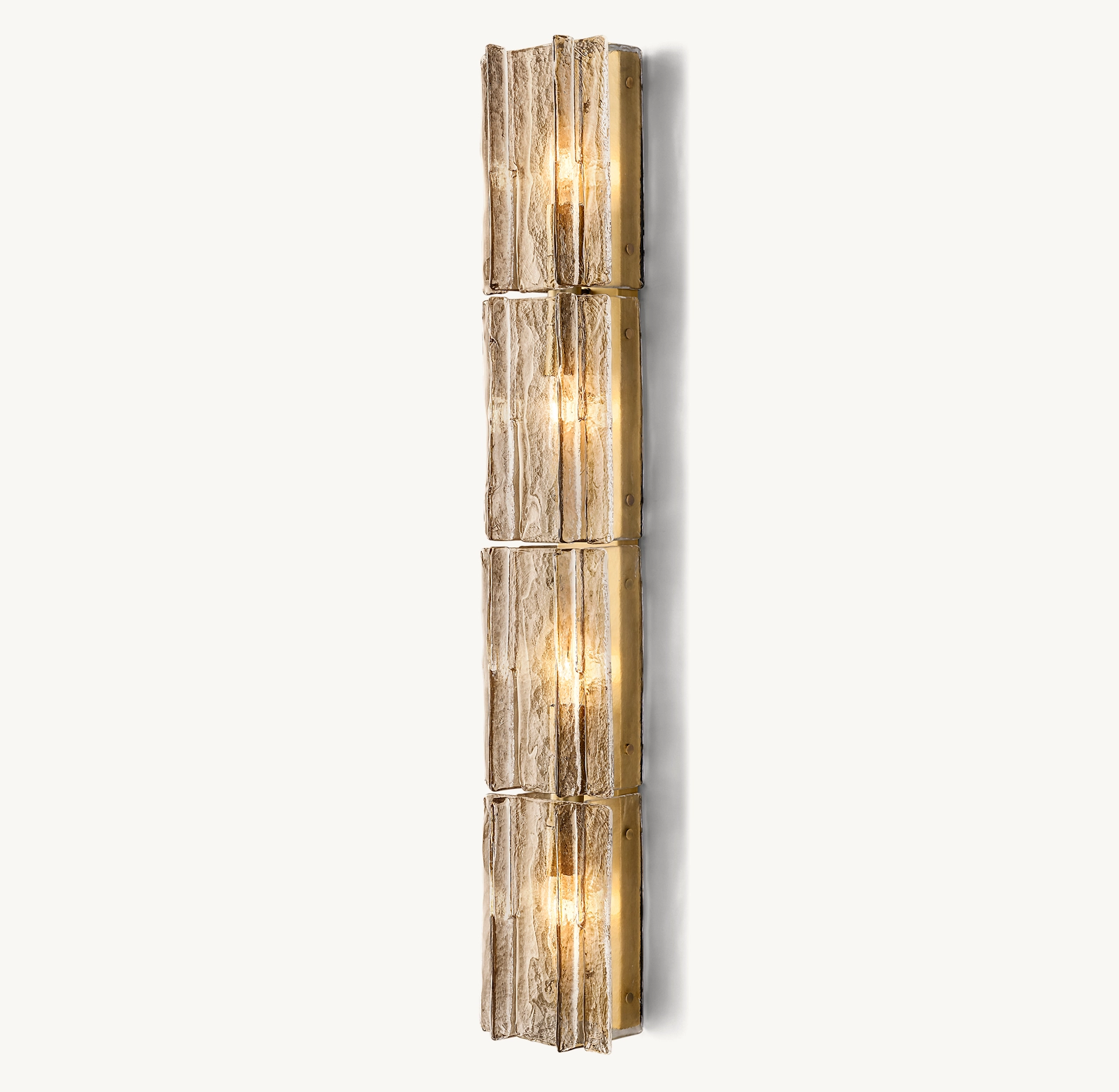 Lattice Smoke Glass Grand Sconce - King Lamps