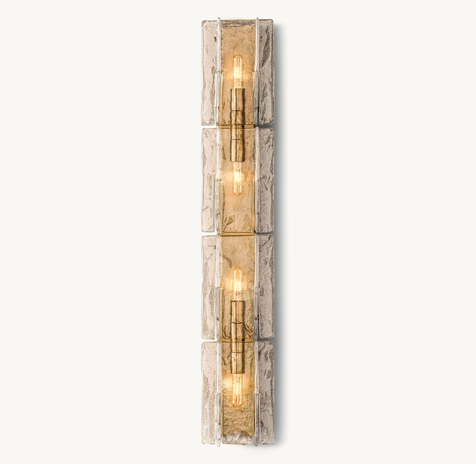 Lattice Smoke Glass Grand Sconce - King Lamps