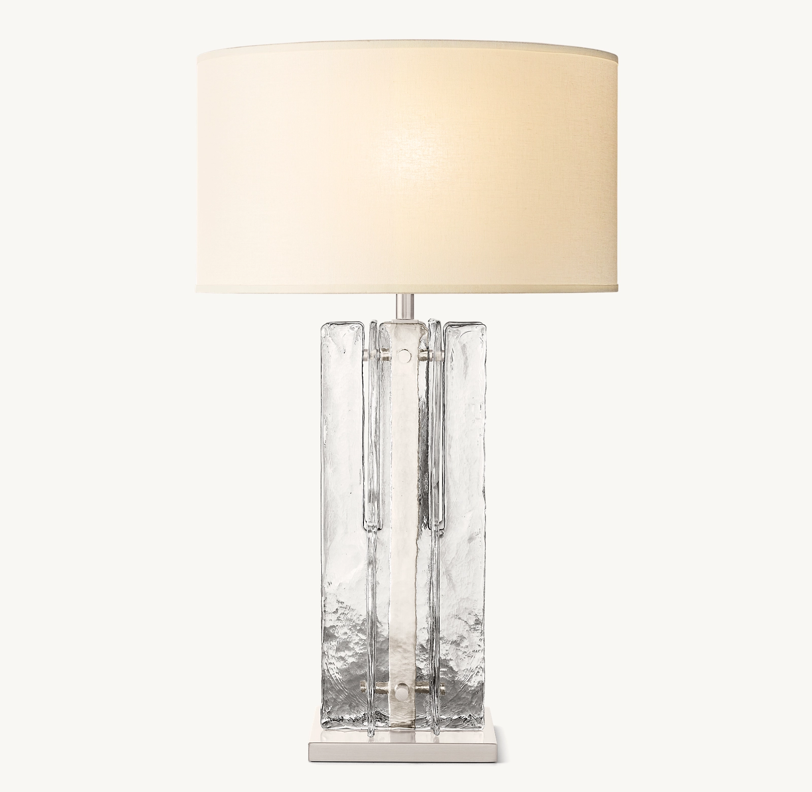 Lattice Clear Glass Table Lamp - King Lamps
