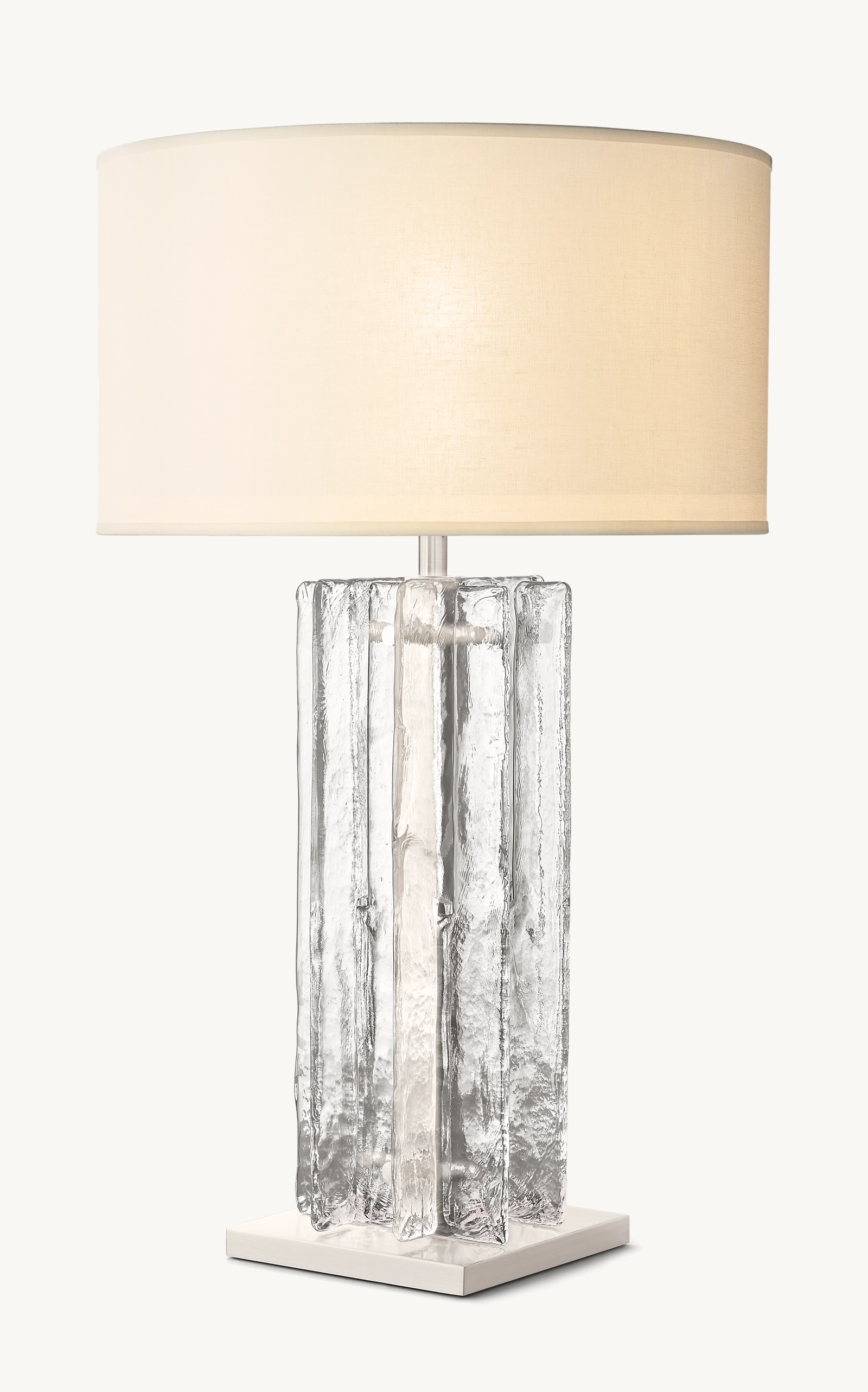 Lattice Clear Glass Table Lamp - King Lamps