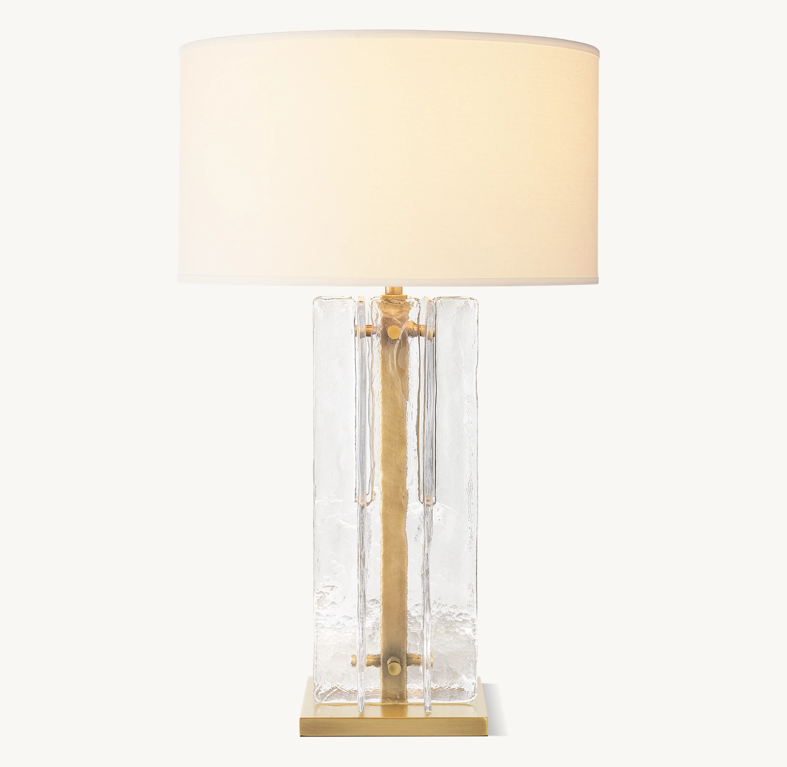 Lattice Clear Glass Table Lamp - King Lamps