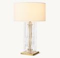 Lattice Clear Glass Table Lamp - King Lamps