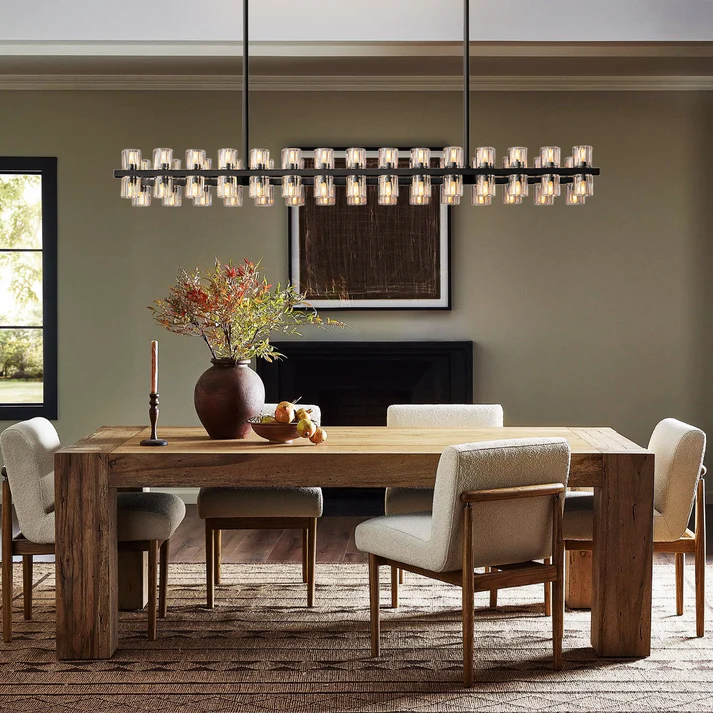 Arcachon Rectangular Chandelier 54" - King Lamps