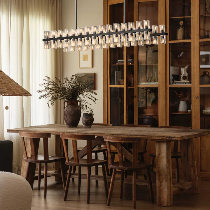 Arcachon Rectangular Chandelier 54" - King Lamps