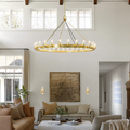 Camino Vintage Filament Outdoor Round Chandelier-King Lamps