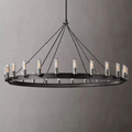 Camino Vintage Filament Outdoor Round Chandelier-King Lamps