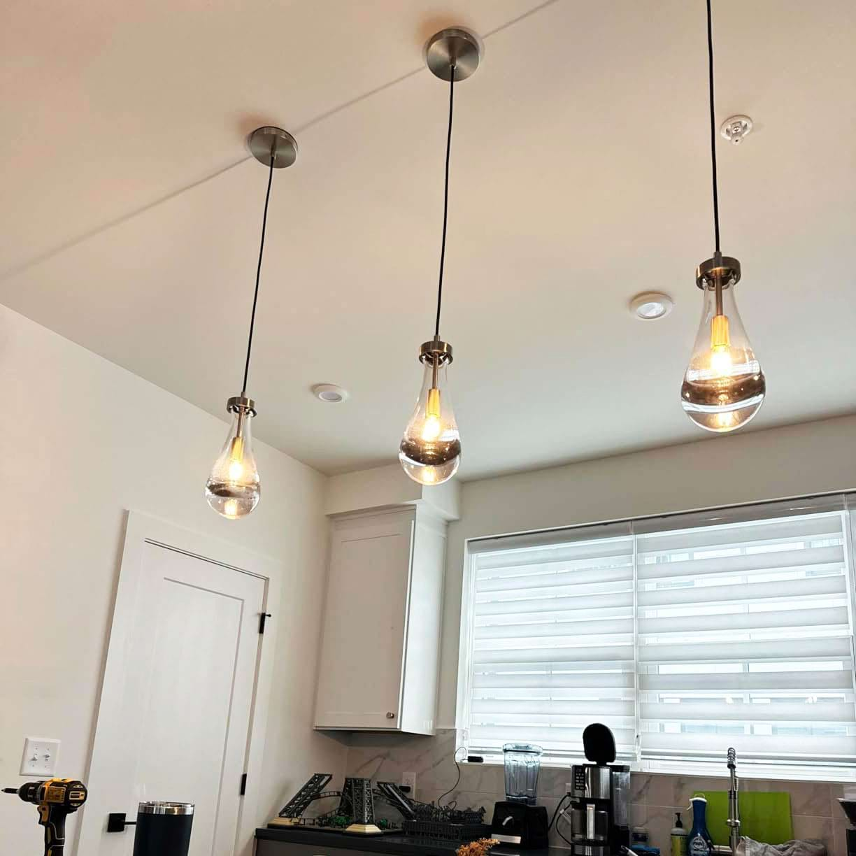 Rain Glass Pendant Rod - King Lamps