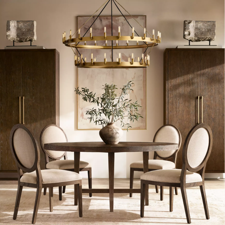Camino Vintage Filament 2-Tier Round Chandelier 73‘’D - King Lamps