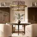 Camino Vintage Filament 2-Tier Round Chandelier 50‘’D - King Lamps