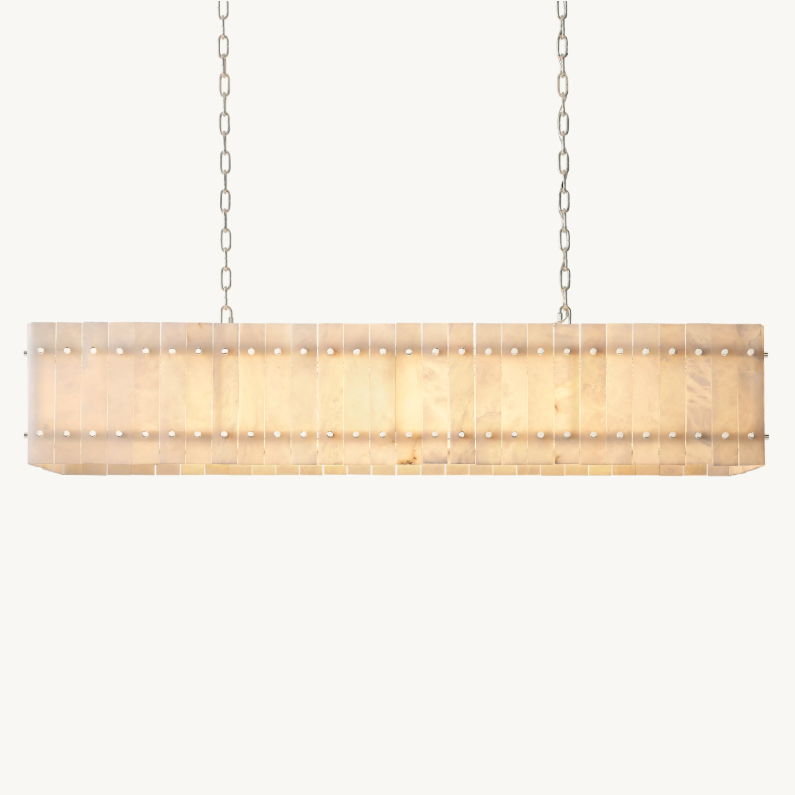 Aurelius Alabaster Linear Chandelier 54'' - King Lamps