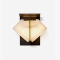Folded Halo Alabaster Wall Sconce