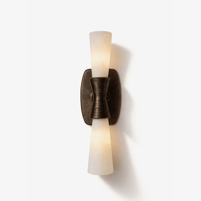 Opal Alabaster Twist Wall Sconce