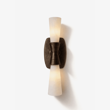 Opal Alabaster Twist Wall Sconce