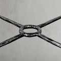 Thaddeus Forged Iron Mabrble Square Side Table 18