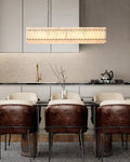 San Marco Alabaster Linear Chandelier 54