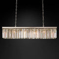 Rhys Crystal Art Deco Single Rectangular Chandelier 49