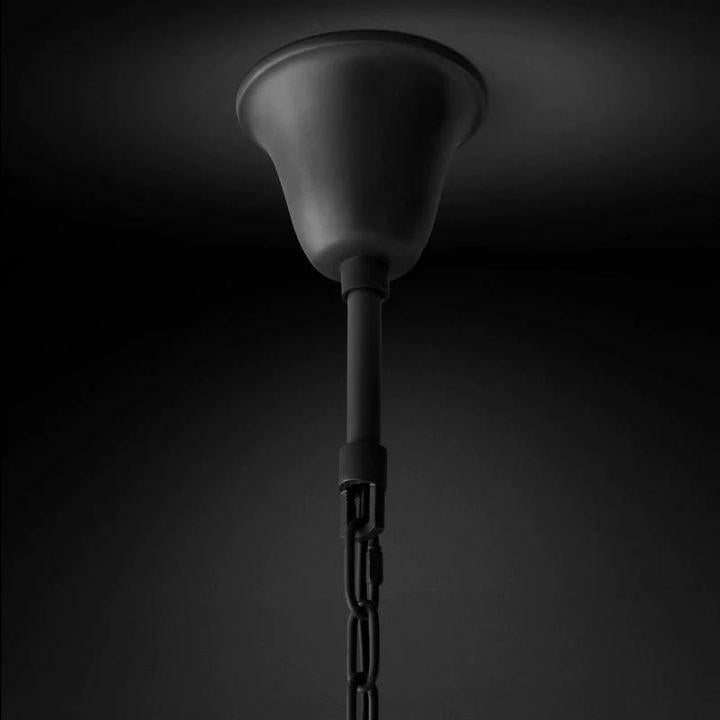 Rhys Crystal Art Deco Single Round Chandelier 32"D/43"D - King Lamps