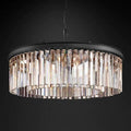 Rhys Crystal Art Deco Single Round Chandelier 32