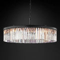 Rhys Crystal Art Deco Single Round Chandelier 32