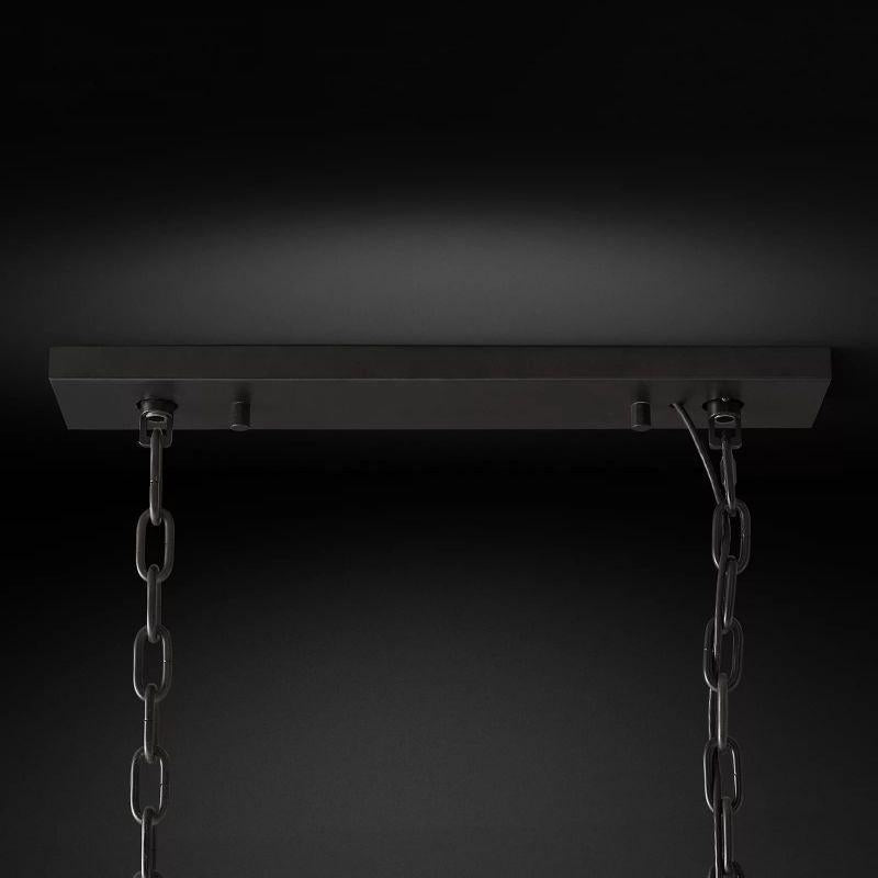 1920S Odeon Rectangular Chandelier 40" - King Lamps