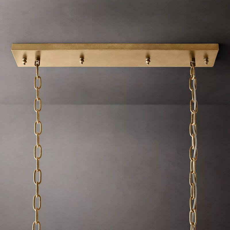 1920S Odeon Rectangular Chandelier 40" - King Lamps