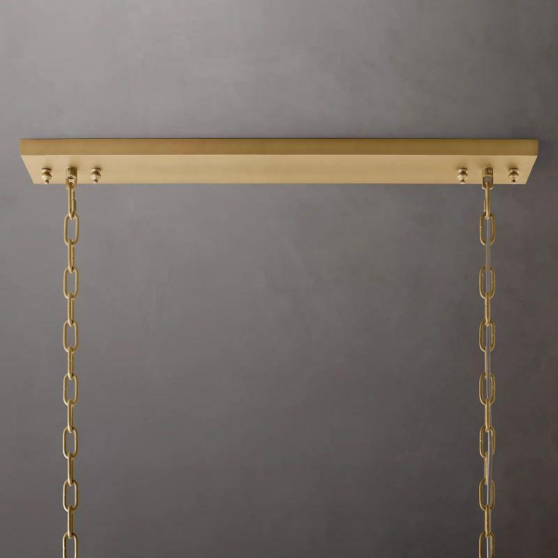 1920S Odeon Rectangular Chandelier 49" - King Lamps